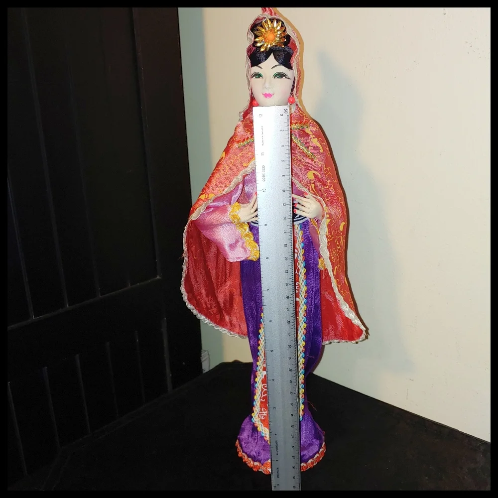 Vintage Asian Cloth Doll, Late 1960s